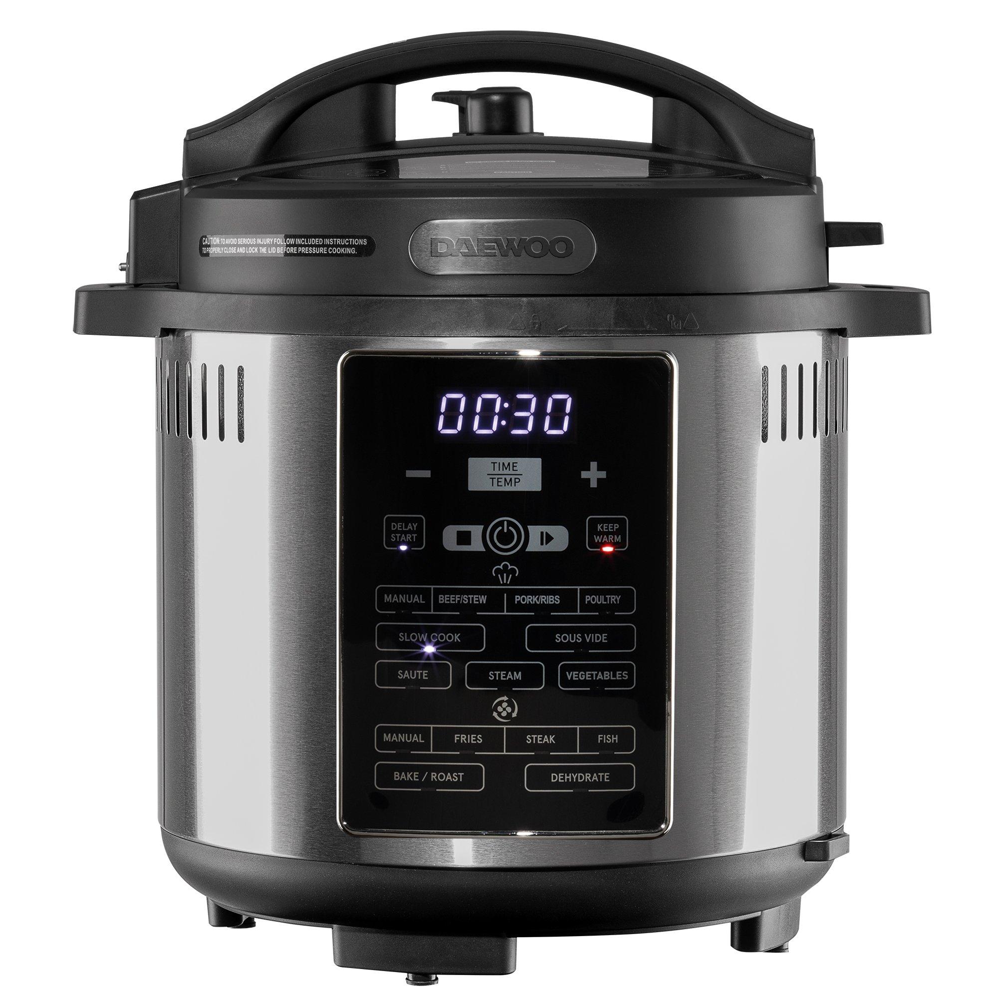 Stainless Steel 13-in-1 Multi Pressure Cooker Air Fryer All in One 6L